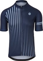 AGU Faded Stripe Fietsshirt Essential Heren - Blauw - L