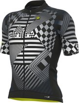 Ale Fietsshirt Korte Mouwen PRS Checker - Grijs - L - Valt klein