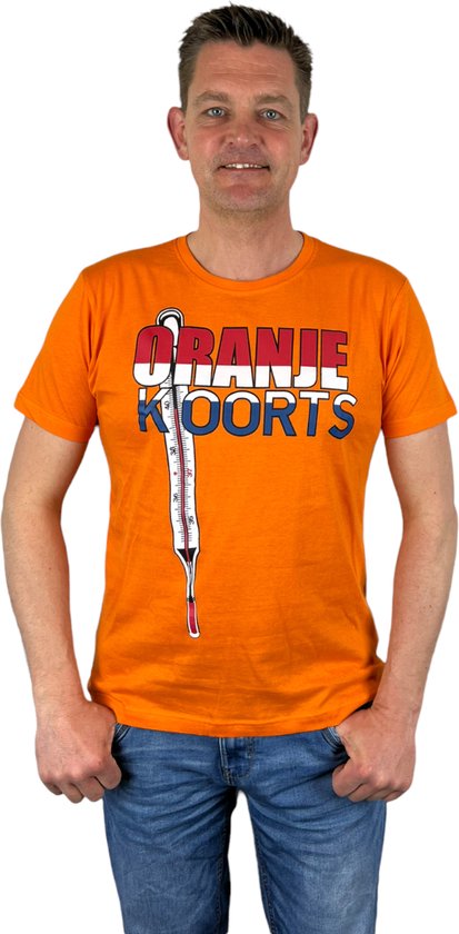 Oranje Heren T-Shirt - Oranje Koorts -  Voor Koningsdag - Holland - Formule 1 - EK/WK Voetbal - Maat XXL