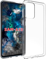 Samsung Galaxy A33 Hoesje - MobyDefend Transparante TPU Gelcase - Volledig Doorzichtig - GSM Hoesje - Telefoonhoesje Geschikt Voor Samsung Galaxy A33