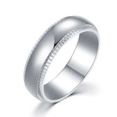 Twice As Nice Ring in edelstaal, 6 mm, gestreept  50