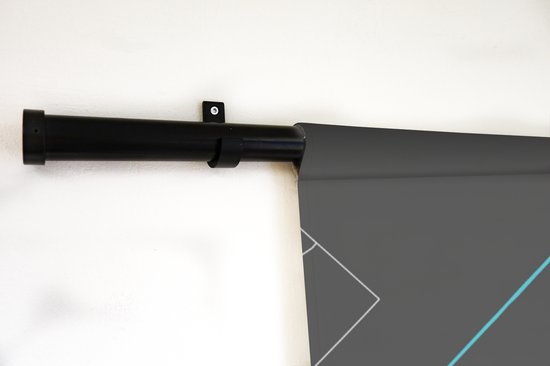 Wandkleed - Wanddoek - Kaart - Nederland - Water - Stadskaart - Plattegrond - Wolderwijd - 180x180 cm - Wandtapijt