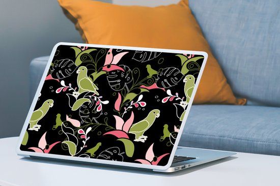 Sticker ordinateur portable - 17,3 pouces - Jungle - Vogel - Motifs