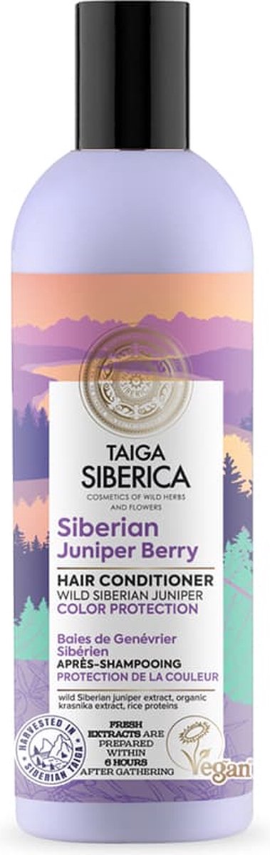 Taiga Siberica Siberian Juniper Berry vegan conditioner voor gekleurd haar met Siberian Juniper Berry Colour Protection 270ml