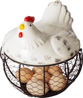 Eiermand Eierrek Eierhouder - Eieren Bewaren - Metaal Fruitschaal