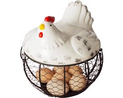 Eiermand Eierrek Eierhouder - Eieren Bewaren - Metaal Fruitschaal