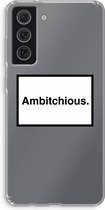 Case Company® - Samsung Galaxy S21 FE hoesje - Ambitchious - Soft Cover Telefoonhoesje - Bescherming aan alle Kanten en Schermrand