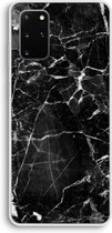 Case Company® - Samsung Galaxy S20 Plus hoesje - Zwart Marmer - Soft Cover Telefoonhoesje - Bescherming aan alle Kanten en Schermrand
