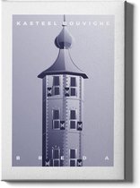 Walljar - Kasteel Bouvigne - Muurdecoratie - Poster