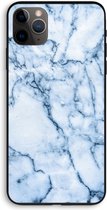 Case Company® - iPhone 11 Pro Max hoesje - Blauw marmer - Biologisch Afbreekbaar Telefoonhoesje - Bescherming alle Kanten en Schermrand