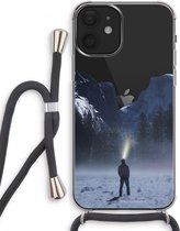 Case Company® - iPhone 12 mini hoesje met Koord - Wanderlust - Telefoonhoesje met Zwart Koord - Extra Bescherming aan alle Kanten en Over de Schermrand