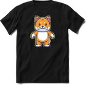 Shiba inu power T-Shirt | Crypto ethereum kleding Kado Heren / Dames | Perfect cryptocurrency munt Cadeau shirt Maat L