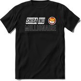 Shiba inu millionaire T-Shirt | Crypto ethereum kleding Kado Heren / Dames | Perfect cryptocurrency munt Cadeau shirt Maat S