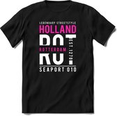 Rotterdam - Holland | TSK Original & vintage | T-Shirt Heren - Dames | Roze | Perfect Cadeau Shirt | Grappige Spreuken - Zinnen - Teksten | Maat M