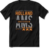 Amsterdam - Holland | TSK Original & vintage | T-Shirt Heren - Dames | Zilver - Goud | Perfect Cadeau Shirt | Grappige Spreuken - Zinnen - Teksten | Maat 3XL