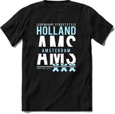 Amsterdam - Holland | TSK Original & vintage | T-Shirt Heren - Dames | Licht Blauw | Perfect Cadeau Shirt | Grappige Spreuken - Zinnen - Teksten | Maat XL