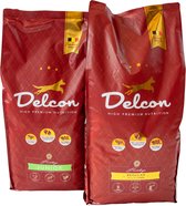 Delcon Omschakelbundel Junior  naar Adult Regular Rich in Lamb  - Premium hondenvoer- 2 x 12 kg