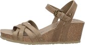 Panama Jack Vera Sandalen - Met Sleehak - Dames - Taupe - Maat 42