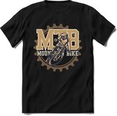 Mountainbike Gear | TSK Studio Mountainbike kleding Sport T-Shirt | Bruin | Heren / Dames | Perfect MTB Verjaardag Cadeau Shirt Maat S