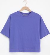 Sissy-Boy - Blauw cropped boxy T-shirt