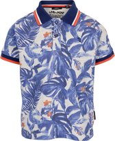 J&JOY - Poloshirt Jongen 06 Praia Blue Leaves