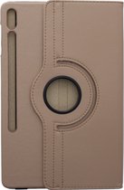 LuxeBass Samsung Galaxy Tab S7+/ S7 Plus / Tab S7 FE 5G 12.4 inch 2020 Draaibaar Hoesje - goud