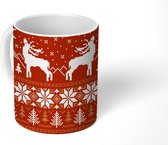Mok - Koffiemok - Rendier - Ornament - Design - Mokken - 350 ML - Beker - Koffiemokken - Theemok