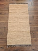 Handgemaakt Kelim vloerkleed 90 cm x 160 cm - Naturel Wol tapijt Kilim Uit Egypte - Handgeweven Loper tapijt - Woonkamer tapijt