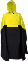 fietsponcho Trento polyamide geel/antraciet maat XS/S