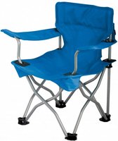 campingstoel Ardeche junior 34 x 27 cm staal blauw