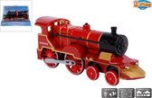 2-Play Traffic Metalen Pull Back Locomotief met Licht en Geluid Assorti