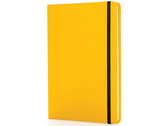 notitieboek hardcover A5 polyurethaan geel