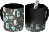Magische Mok - Foto op Warmte Mokken - Koffiemok - Design - Vector - Groen - Abstract - Magic Mok - Beker - 350 ML - Theemok