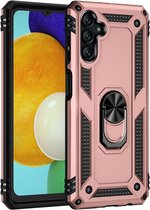 Otronica Backcover voor Samsung Galaxy A13 5G / A04s Hoesje - Ring Houder – Rose goud