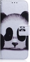 Apple iPhone 12 Pro Hoesje - Mobigear - Design Serie - Kunstlederen Bookcase - Panda - Hoesje Geschikt Voor Apple iPhone 12 Pro