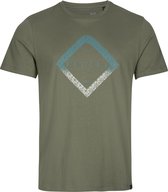 O'Neill T-Shirt Men DIAMOND T-SHIRT Deep Lichen Green S - Deep Lichen Green 100% Eco-Katoen Round Neck
