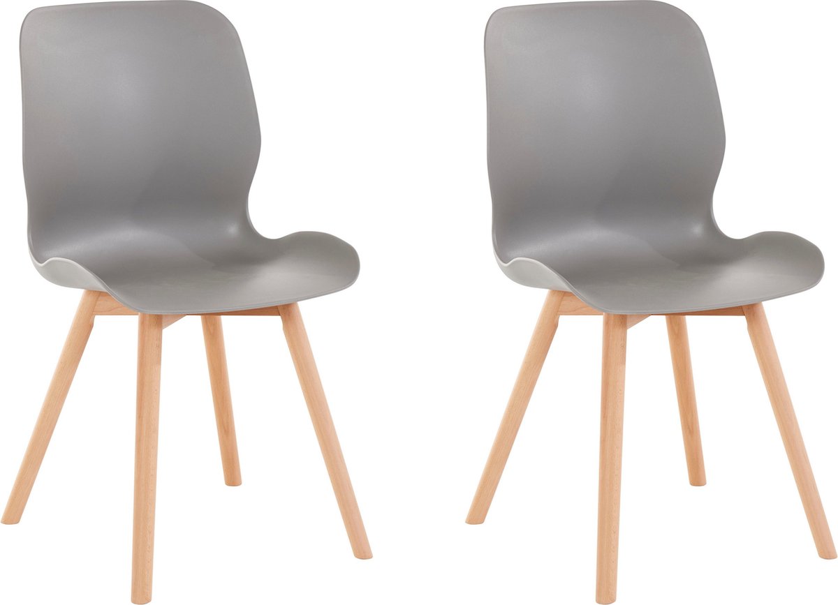 Lance-Eetkamerstoel - 2 Pack - Lichtgrijs
