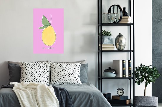 Affiche Citroen - Fruit - Pastel - 40x60 cm