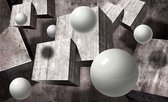 Fotobehang - Vlies Behang - 3D Ballen En Kubussen - 208 x 146 cm