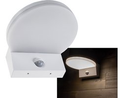 LED Buitenlamp met Bewegingssensor TORTUGUERO – Tuinverlichting 3000K – Buitenverlichting met IP65 - Muurlamp/Wandlamp 1526lm – Wit