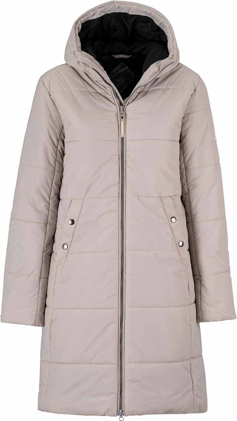 BJØRNSON Fia Winterjas - Parka - Dames Jas - Lang - Winddicht - Maat 46 - Beige