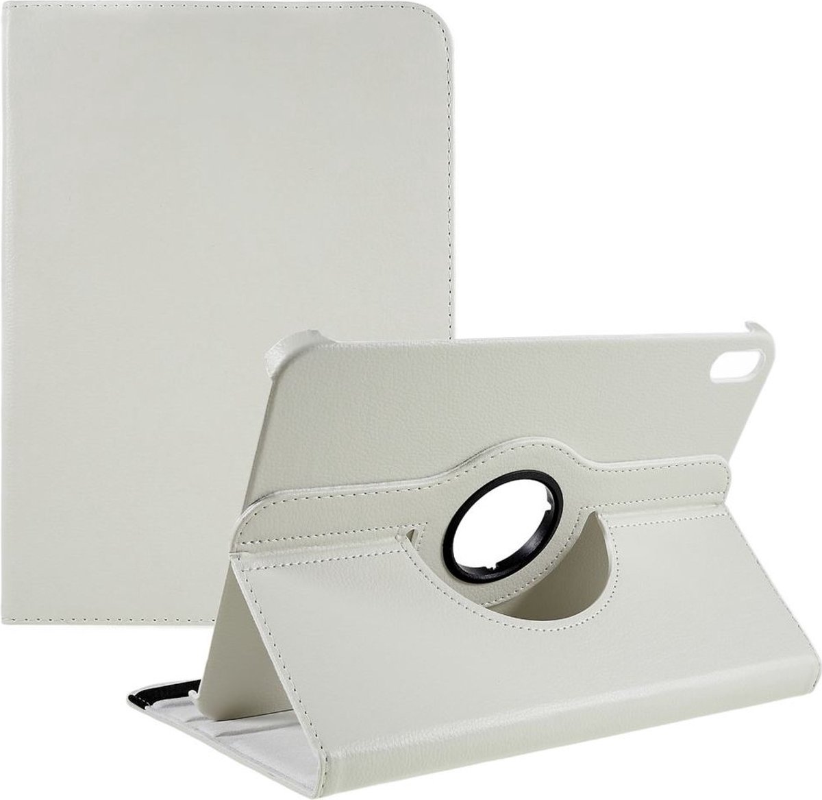 Geschikt voor Apple iPad 10.9 360° Draaibare Book Case Hoesje Wit