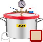 Vacuümpomp Vacuumpomp Airco Vacuumpomp 1,5 gallon vacuümkamer roestvrijstalen ontgassingskamer acryl deksel
