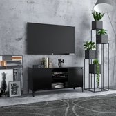 The Living Store TV-meubel Industriële Stijl - 103.5 x 35 x 50 cm - 4 Metalen Poten
