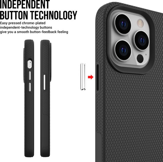 Bumper chocs 2 couches Coques antichoc Apple iPhone 15 Plus/ Max Hybrid Pc TPU Bumper Apple iPhone 15 Plus/ Max Protection Robuste Armure Shel + Protecteur d'écran en verre dur