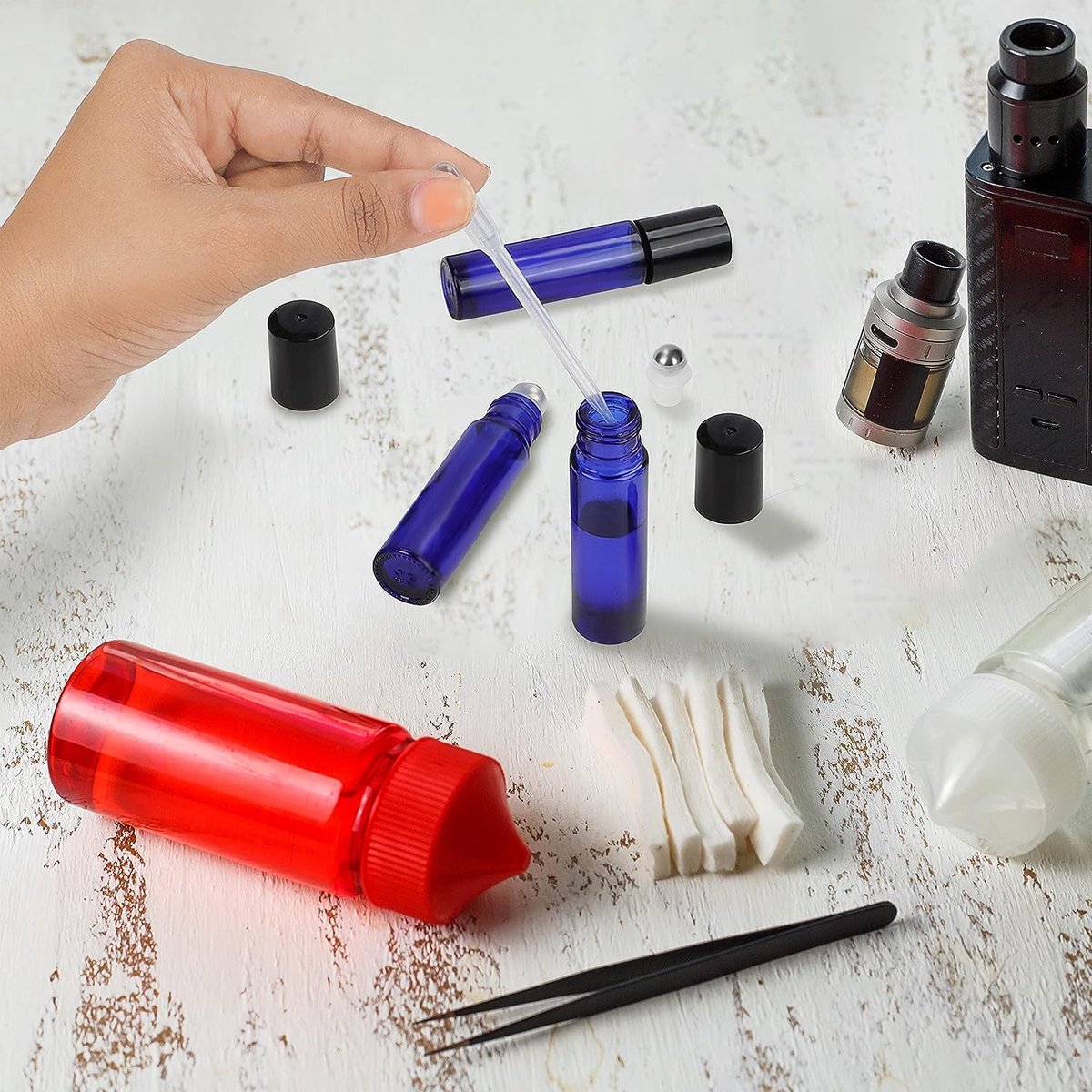 Blauw Glazen Zalfpotjes en Crèmepotjes Kopen ? - Helios Holland Webshop