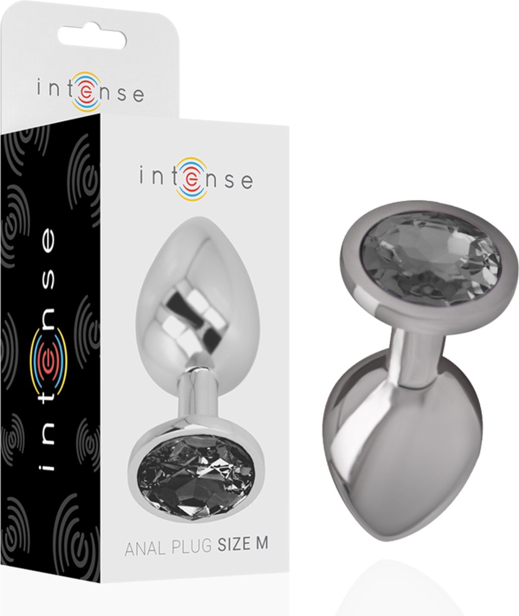 INTENSE ANAL TOYS | Intense - Anal Plug Metal Black Size M