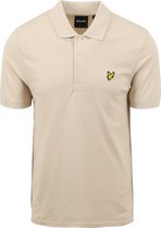 Lyle and Scott - Polo Plain Khaki - Regular-fit - Heren Poloshirt Maat L