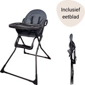 Novi Baby® Go Dinner - Kinderstoel - Zwart - Inclusief eetblad