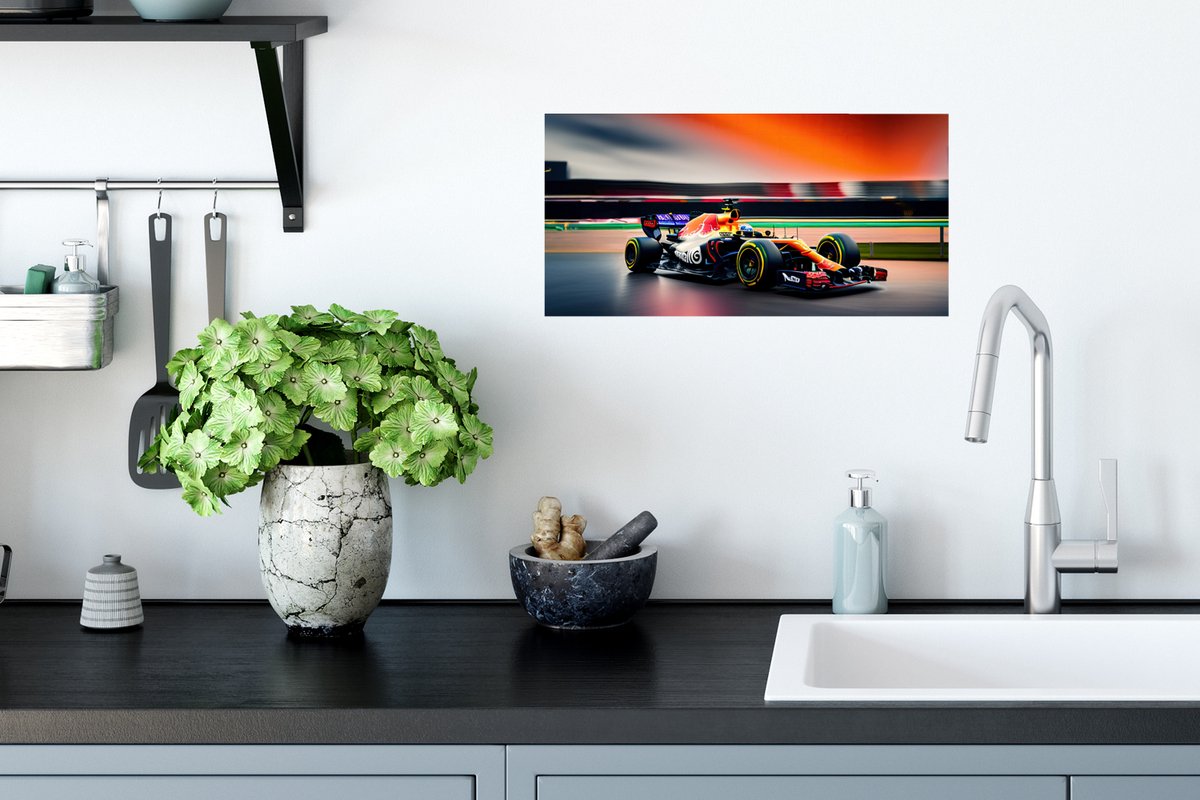 Poster Auto - Formule 1 - Circuit - Raceauto - 40x20 cm